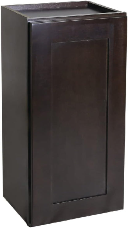Design House Brookings Shaker Fully Assembled Wall Kitchen Cabinet W1836, 18 W x 12 D x 36 H, Brown, Solid Wood, Design House, 568980