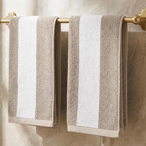 Decorative Hand Towels Set of 2 - Soft Boho Cotton for Bathroom or Kitchen