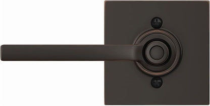 Schlage F40 LAT 625 COL Latitude Lever with Collins Trim Bed & Bath Privacy Door Lock, Bright Chrome