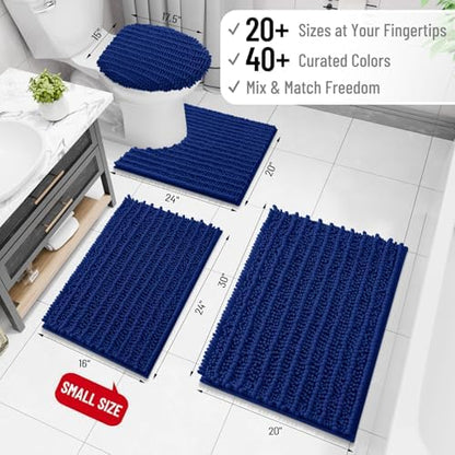 Arotive Bathroom Rugs Mat 30x17, Soft Absorbent Chenille Shaggy Bath Mat
