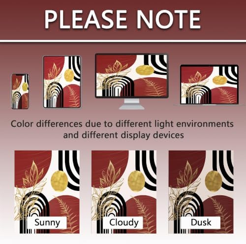 Black and Red Stall Shower Curtain, 36X72 in Narrow Small, Mid Century