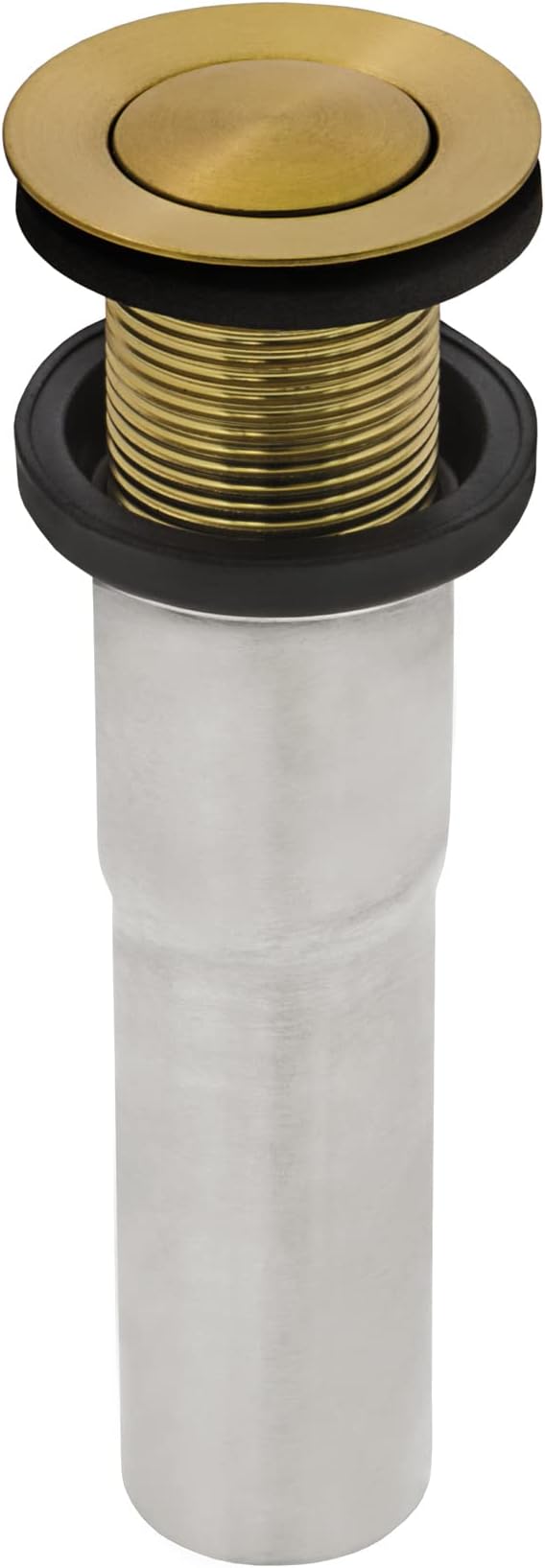 Ruvati 18 x 12 inch Satin Gold Brass Tone Undermount Bathroom Sink - 16 GAUGE Stainless Steel Kitchen Sink - SOUND-PROOF - RVH6110GG