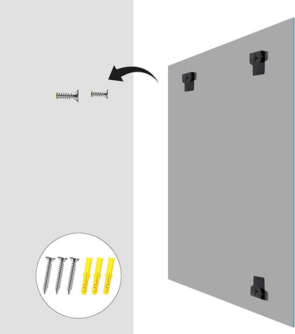 KOCUUY Large Frameless Mirror, 40x48 Inch Square Bathroom Vanity Mirror for Over Sink, Upgraded Shatterproof Unframed Design for Bedroom, Living Room, Entryway