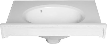 Cultured Marble Composite Bathroom Sink Top - Fits Standard 24” Vanity | Elegant and Durable Bathroom Sinks for Modern Homes - Upgrade Your Space - Perfect for Any Bathroom Design