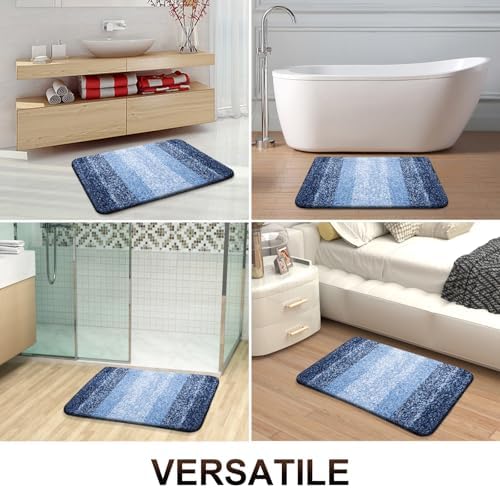 OLANLY Bathroom Runner Rug 47x20, Extra Soft Absorbent Microfiber Bath Rugs