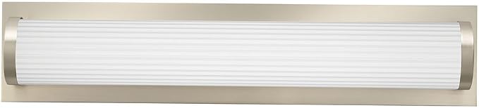 Lithonia Lighting FMVTRL 24IN MVOLT 30K 90CRI BN M4 LED Traditional Round Vanity Light, 3000k, 18 watts, 2-Foot, Brushed Nickel