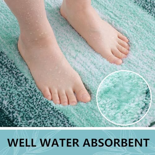 Arotive Microfiber Bathroom Rugs, Shaggy Soft Absorbent Bath Rug, 30x20