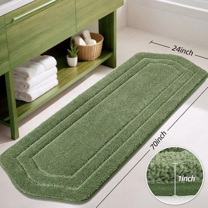 COSY HOMEER Non-Slip Bath Mat Extra Thick Absorbent Plush Washable