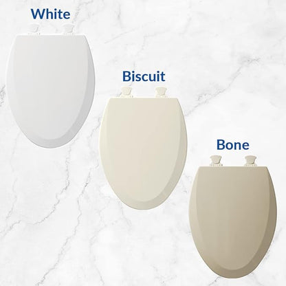Bio Bidet Cassel Bidet Bundle, Slow-Close Never Loosen Toilet Seat with Perfect Fit, Fresh Water Spray, Non-Electric, Easy to Install Bidet, ROUND, White