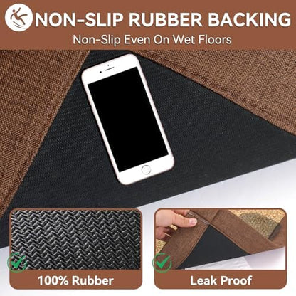 YDKGL Non Slip Bath Mat Long Ultra Thin Bathroom Rugs Runner Fit Under Door