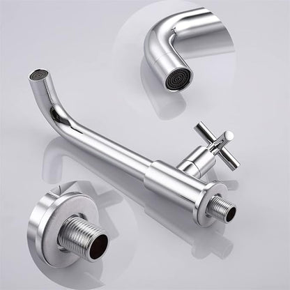 ZR98US Wall Fixtures Brass Bathroom Faucet Cold Black/Chrome/Gold (Color : C Size (As Shown in The)