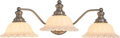 Brushed Nicke 3 Light Vanity Light Bathroom Vanity Light Fixture