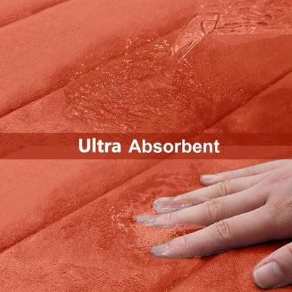 Buganda Memory Foam Bath Mat 34 x 20, Ultra Soft Absorbent Bathroom Rugs