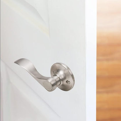 Design House 700609 Springdale Dummy Door Lever Satin Nickel (Pack of 2)