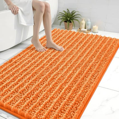 Arotive Bathroom Rugs Mat 47x32, Soft Absorbent Chenille Shaggy Bath Mat
