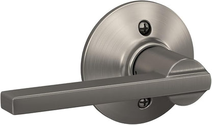 Schlage F170 LAT 619 Latitude Door Lever, One Sided Non-Turning Dummy Door Handle, Satin Nickel