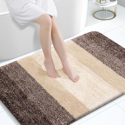 OLANLY Large Bathroom Rugs 44x32, Extra Soft Absorbent Microfiber Bath Rugs