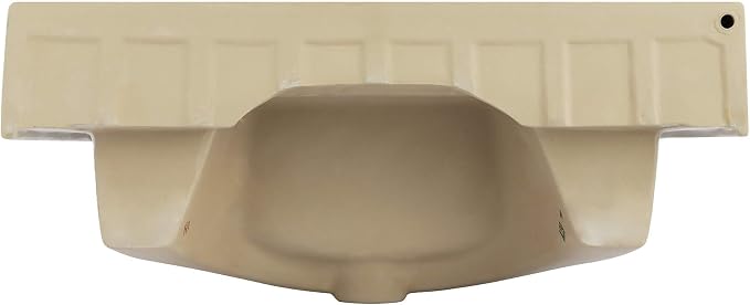 Ceramic Bathroom Sink Top with Raised Back - Fits Standard 24” Vanity | Elegant and Durable Bathroom Sinks for Modern Homes - Upgrade Your Space - Perfect for Any Bathroom Design