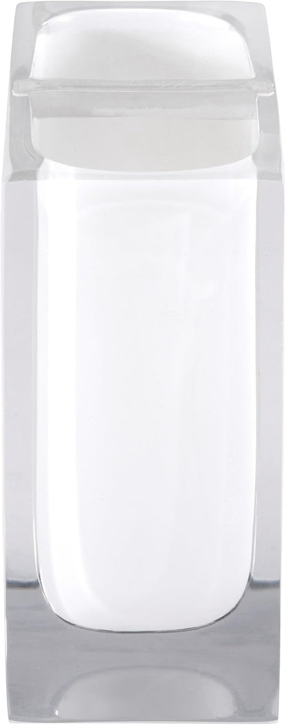 Izod - Toothbrush Holder, Resin Countertop Accessories, Dorm Room Essentials, Modern Home Decor (Marina Collection, White)