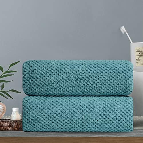 Hand Towels Set 2 Pack-16“x31”,Ultra Soft Microfibers Bathroom Towel Set Highly Absorbent Quick Dry Luxury Premium Towel Lightweight Durable Hand Towel Collection for Hotel Spa Gym Kitchen,Green