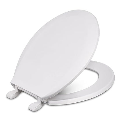 Centoco 1200-301 Round Plastic Toilet Seat, Standard Economy Model, Light Weight Residential, Crane White (Cotton/Bright)