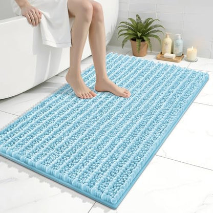 Arotive Bathroom Rugs Mat 36x24, Soft Absorbent Chenille Shaggy Bath Mat