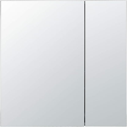 Bathroom Medicine Cabinet, Aluminum, Recessed/Surface Mount, 30" x 30", Right/Left Hinged, Mirrored Interior