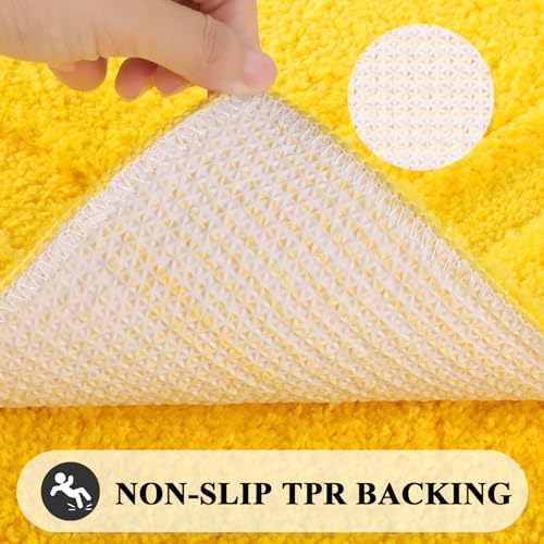 SHACOS Soft Microfiber Bathroom Rugs Set 2 Pieces with Toilet Rug