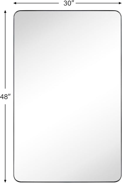 GRACTO 30x48'' Chrome Bathroom Rectangle Mirror