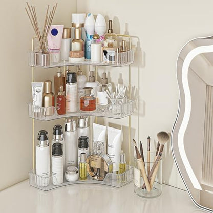 Webetop Corner Bathroom Organizer, 3 Tier Storage for Countertop