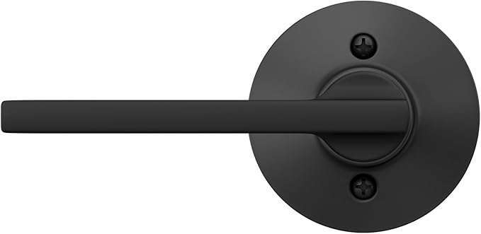 Schlage F170 LAT 622 Latitude Single Dummy Door Lever, Matte Black