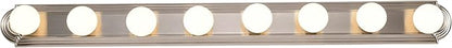 Nuvo Lighting 60/303 Transitional Eight Light Vanity in Pwt, Nckl, B/S, Slvr. Finish