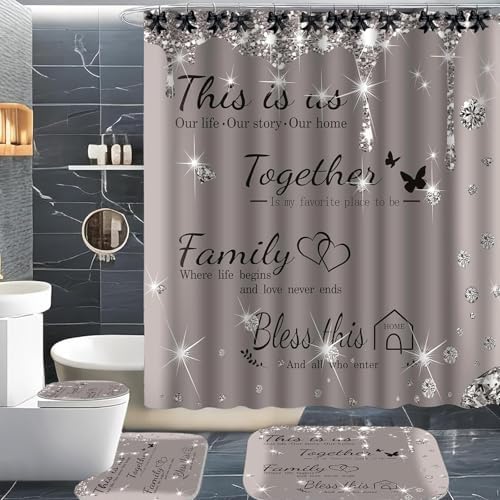 CHICTIE Decorative Shower Curtain Hooks, Bow Knot Shower Curtain Rings Hooks for Bathroom Baby Kids Room Rustproof Shower Hooks (Black)