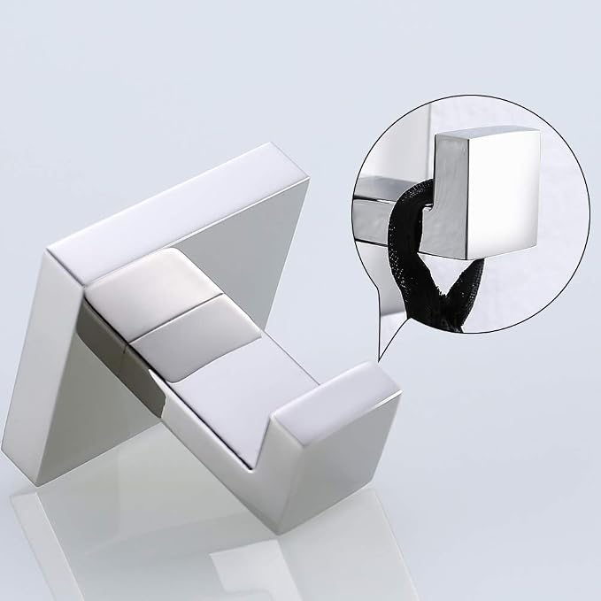 TURS 4 Pieces Bathroom Hardware Accessories Set Polished Towel Bar Set,Wall Mounted,Premium Stainless Steel.Q7CHP4-40CM