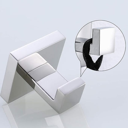 TURS 4 Pieces Bathroom Hardware Accessories Set Polished Towel Bar Set,Wall Mounted,Premium Stainless Steel.Q7CHP4-40CM