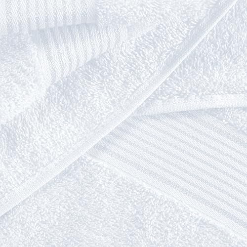 Belizzi Home Cotton 2 Pack Oversized Bath Sheet 35x70, Large Bath Sheet, Ultra Soft, Absorbent, Compact, Eco-Friendly, Recyclable, Quick Drying and Lightweight Towel - White