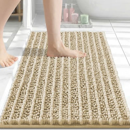 Arotive Bathroom Rugs Mat 30x17, Soft Absorbent Chenille Shaggy Bath Mat