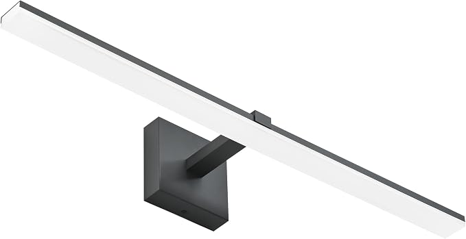 Modern Vanity Lights for Bathroom - 30 inch LED Bathroom Lights Over Mirror Black Light Fixture Bath Room 6000K Cool White