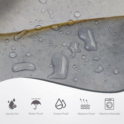 Grey Marble Shower Curtain, Modern Abstract Luxury Grey Gold Ink Texture Watercolor Art Bathroom Curtains Ombre Machine Washable Waterproof Fabric Bathtub Curtain Set with Hooks 60" Wx72 L
