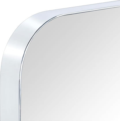 GRACTO 30x48'' Chrome Bathroom Rectangle Mirror