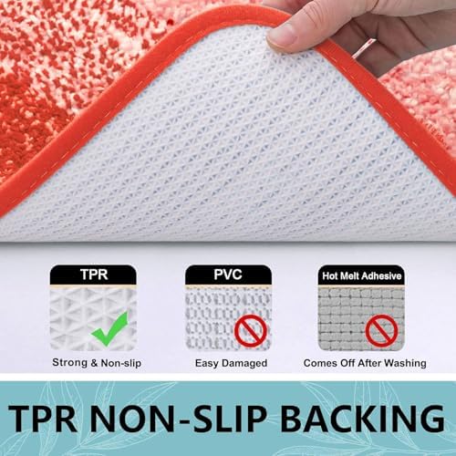 Arotive Microfiber Bathroom Rugs, Shaggy Soft Absorbent Bath Rug, 30x20