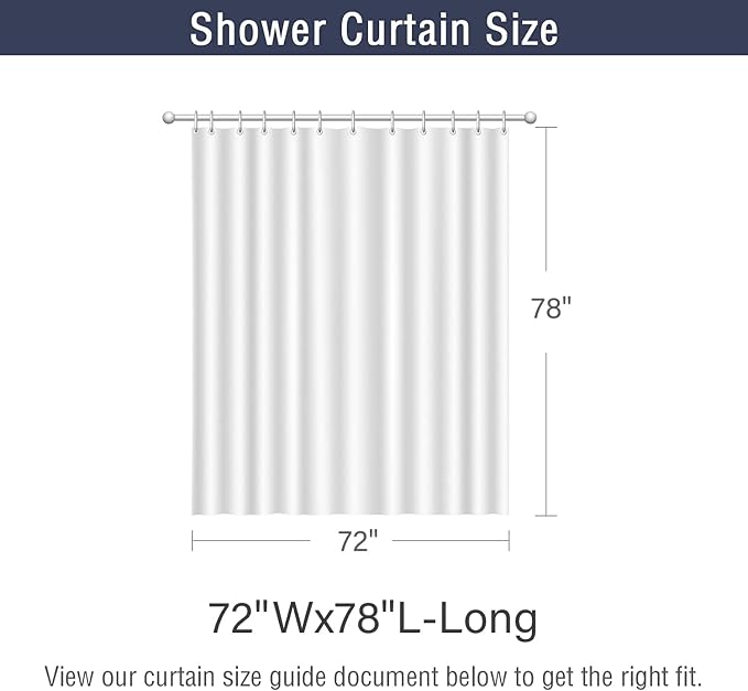 Black Eucalyptus Leaf Shower Curtain, Black Botanical Watercolor Plants Bathroom Curtain Bathtub Home Decor Waterproof Fabric Machine Washable with 12 PCS Hooks,72" Wx78 L