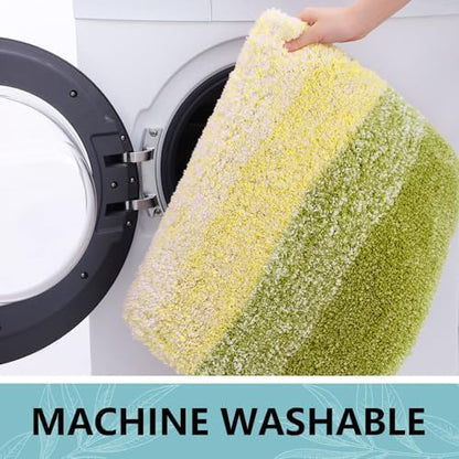 Arotive Microfiber Bathroom Rugs, Shaggy Soft Absorbent Bath Rug, 24x16