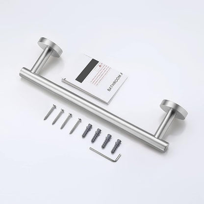 KES 9.6 Inches Hand Towel Bar Bathroom Towel Holder Kitchen Dish Cloth Hanger SUS304 Stainless Steel RUSTPROOF Wall Mount Brushed Steel, Total Length 12 Inch, A2000S30-2