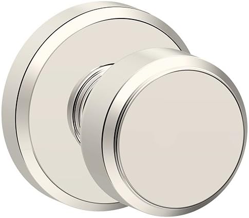 SCHLAGE Knob with Greyson Trim Non-Turning Lock, Polished Nickel (F170 BWE 618 GSN)
