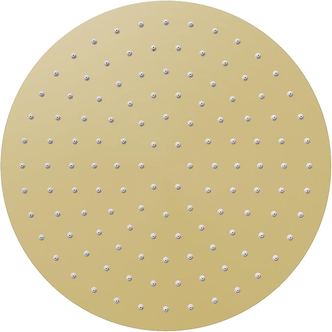 VBFF-Shower Head,rain shower head, 8 inch- Round Shower Head, 1.8 GPM Flow Rate, rainfall showerhead,VBFF11 (Brushed Gold)