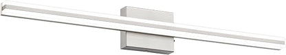 SOLFART Vanity Lights for Bathroom Brush Nickel Modern 32 Inches Bathroom Light Fixtures 5CCT LED Wall Lights