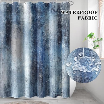 Shower Curtain Set, for Bathroom Decor 72" x 72", Abstract Modern
