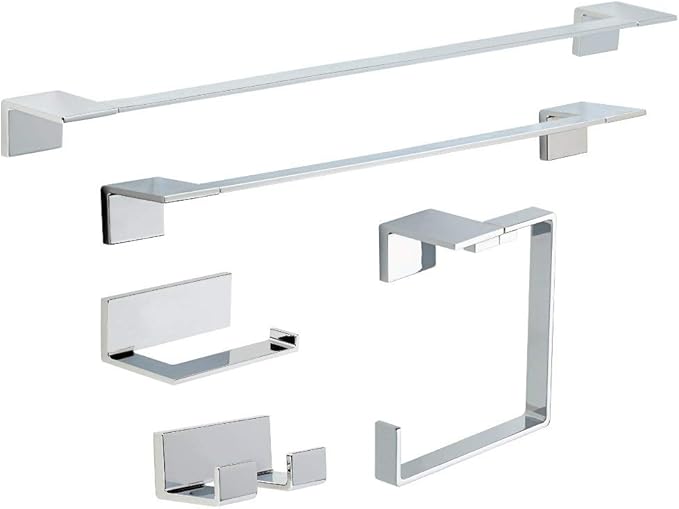 DELTA FAUCET 77736 Vero Wall Mounted Double Towel Hook in Polished Chrome