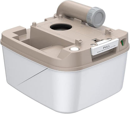 SEAFLO Premium Camping Portable Toilet - 5.8 Gallon Waste 3.43 Gall Fresh Tank (100 Flushes), 440 lbs Max Weight, Level Indicator, Sealed Waste Tank for RV, Boat, Elderly, Off-Grid, 4-Year Warranty